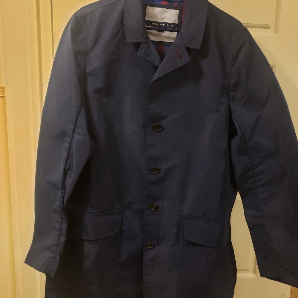 Mens Packable overcoat Tommy Hilfiger size small